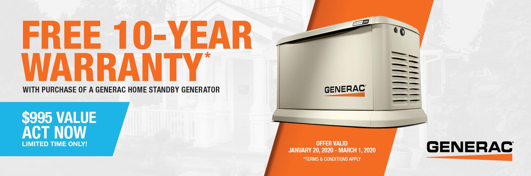 Homestandby Generator Deal | Warranty Offer | Generac Dealer | Conifer, CO